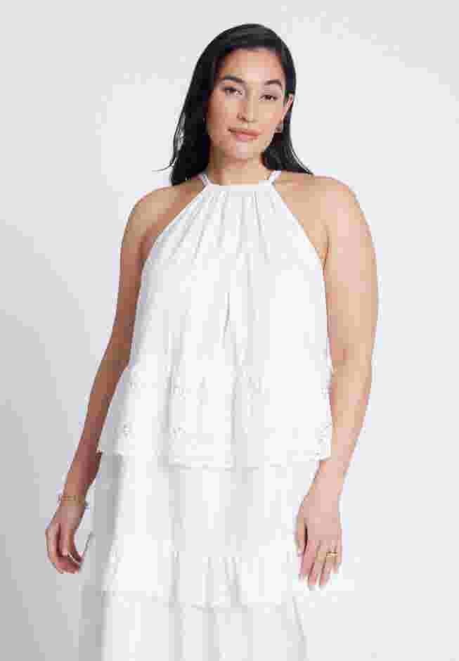 Lace Detail Aline Dress image number 4
