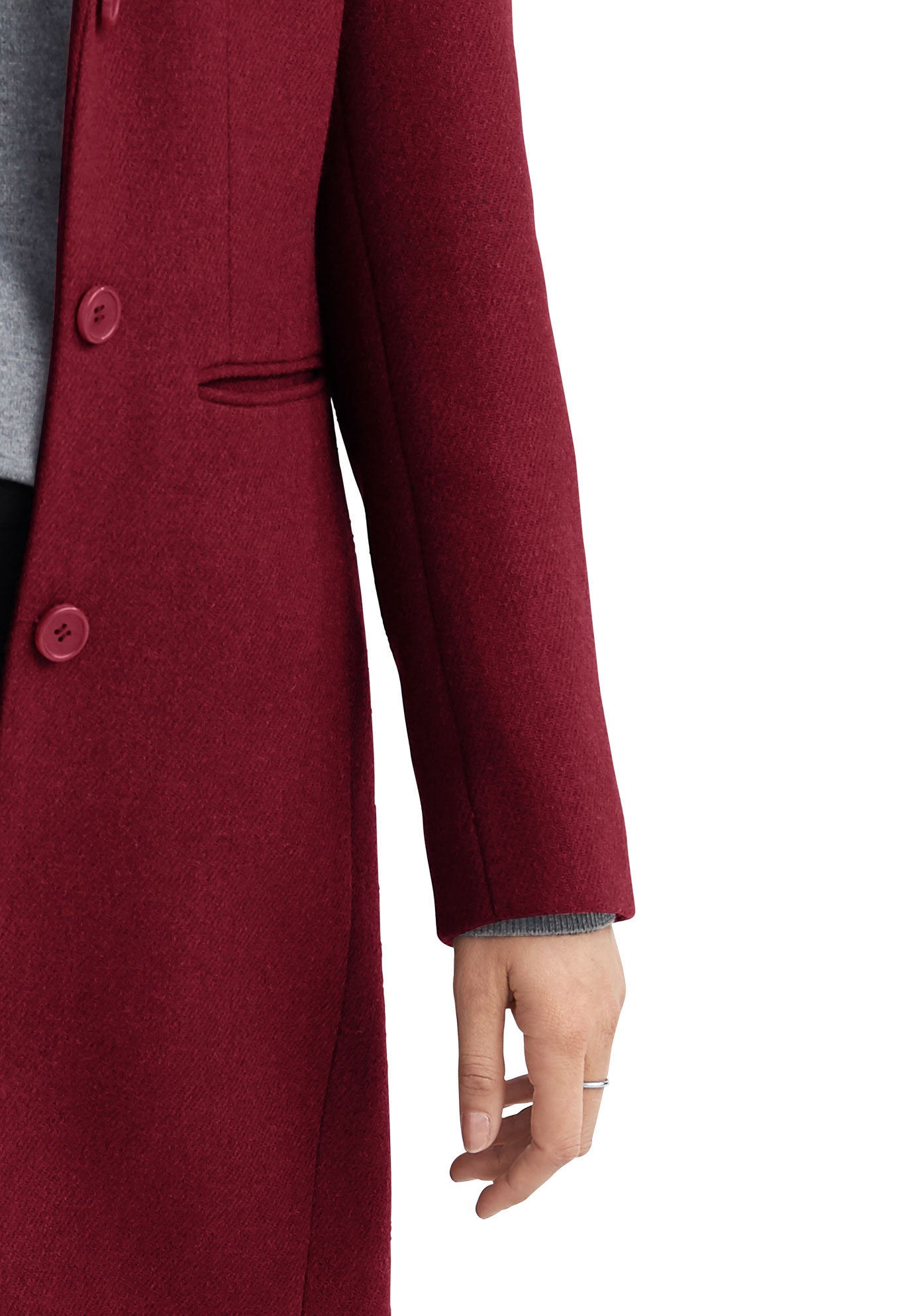 Classic Wool-Blend Coat image number 5