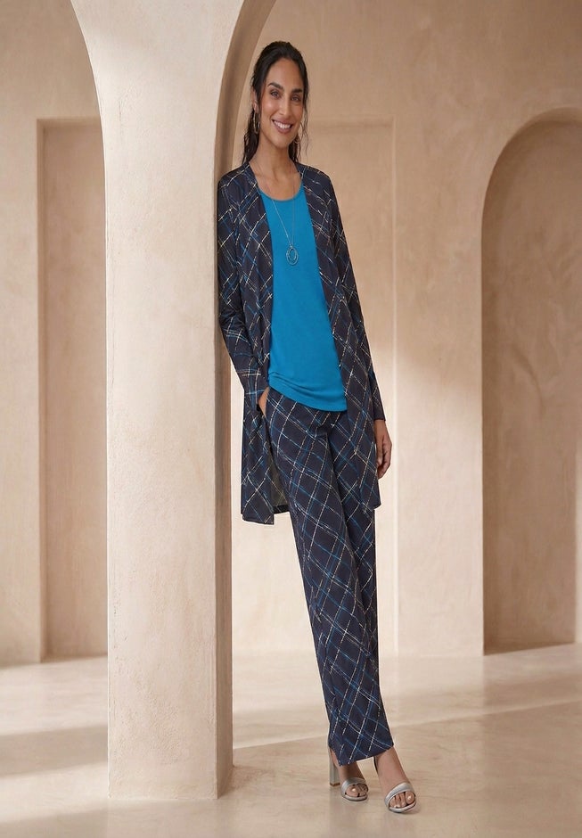 Everyday Stretch Knit Wide Leg Pant image number 3