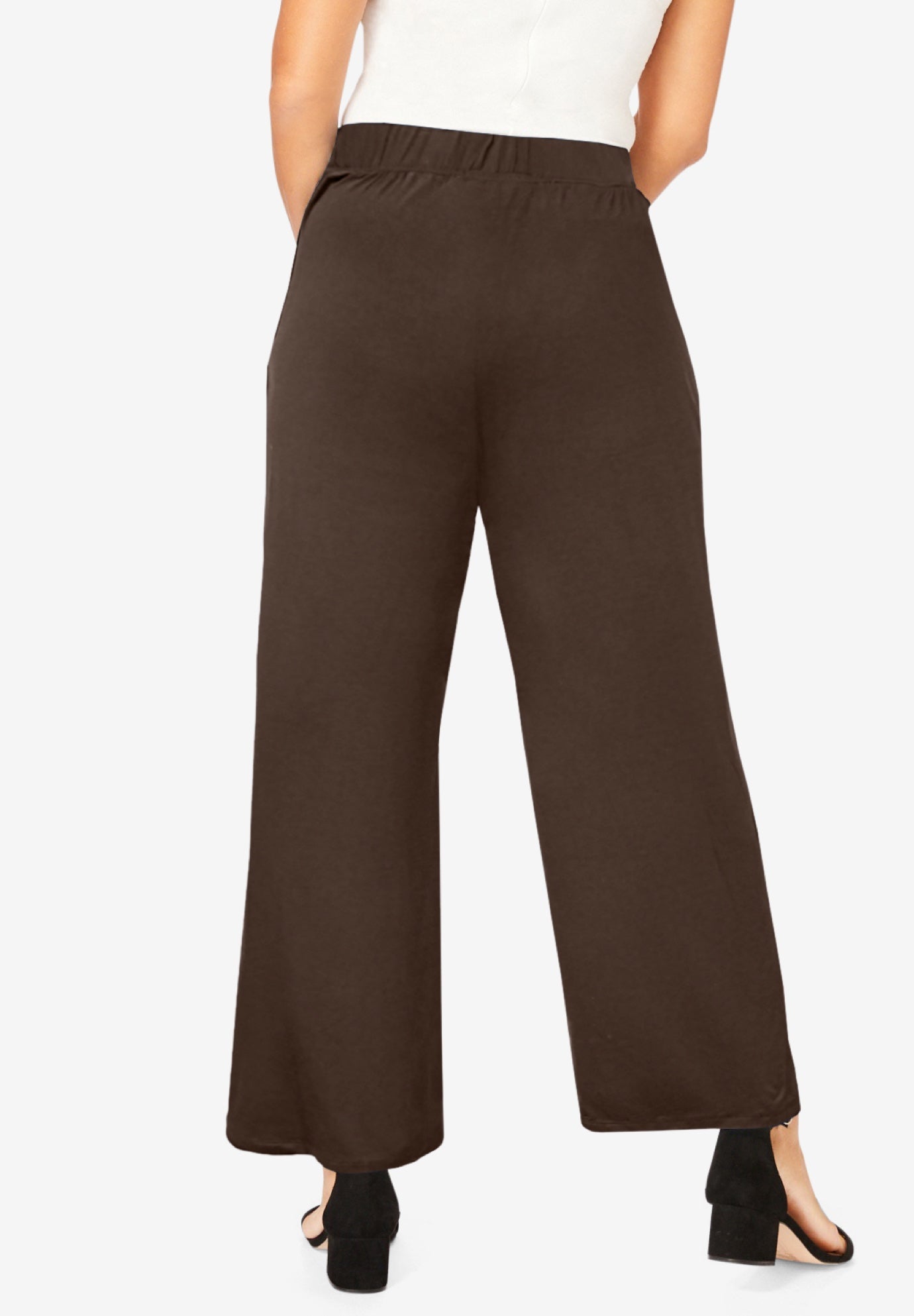 Everyday Stretch Knit Wide Leg Pant image number 1