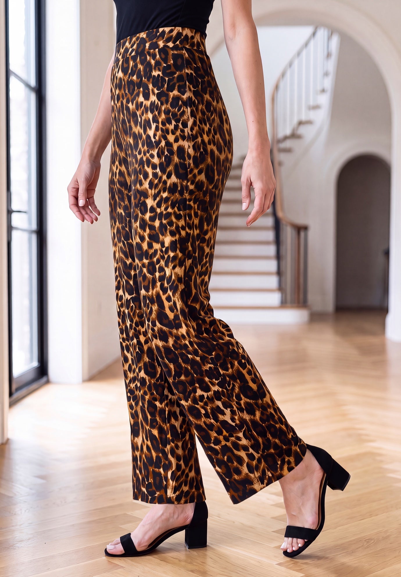 Everyday Stretch Knit Wide Leg Pant image number 2
