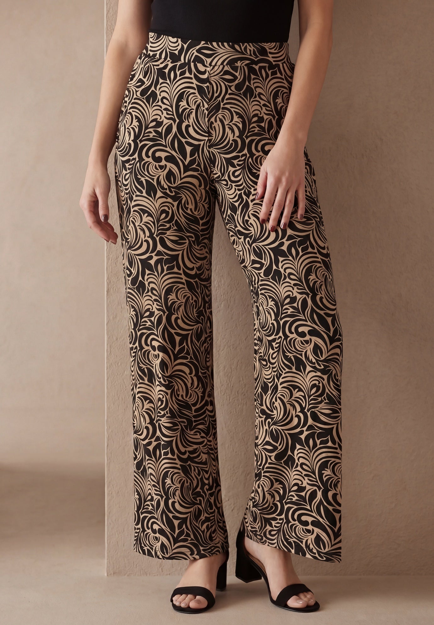 Everyday Stretch Knit Wide Leg Pant image number 0