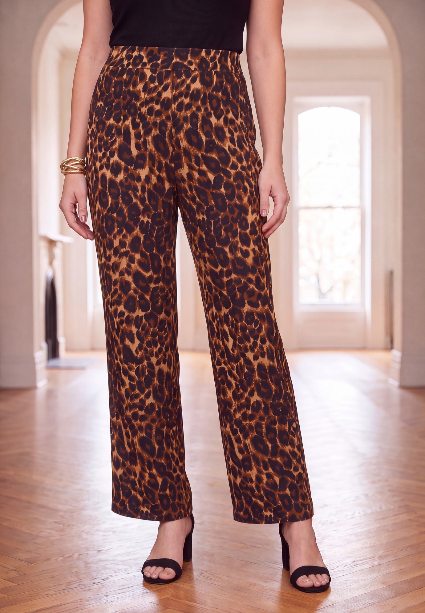 Everyday Stretch Knit Wide Leg Pant image number 0