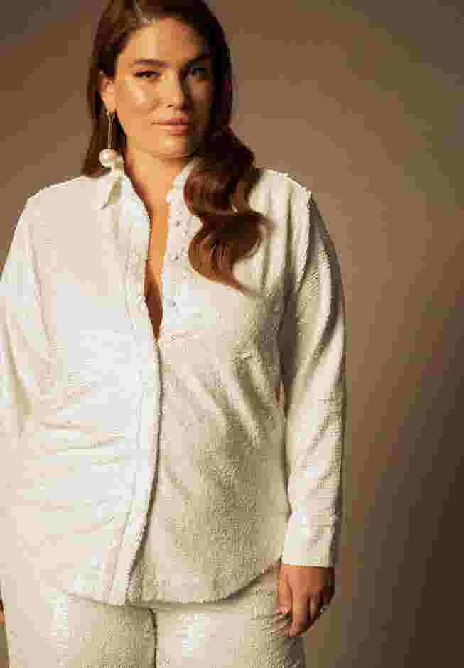 Bridal by ELOQUII Sequin Top image number 0
