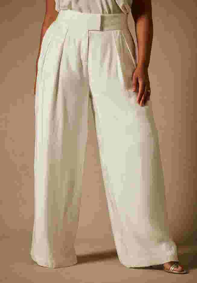 Bridal by ELOQUII Wide Leg Pant image number 1