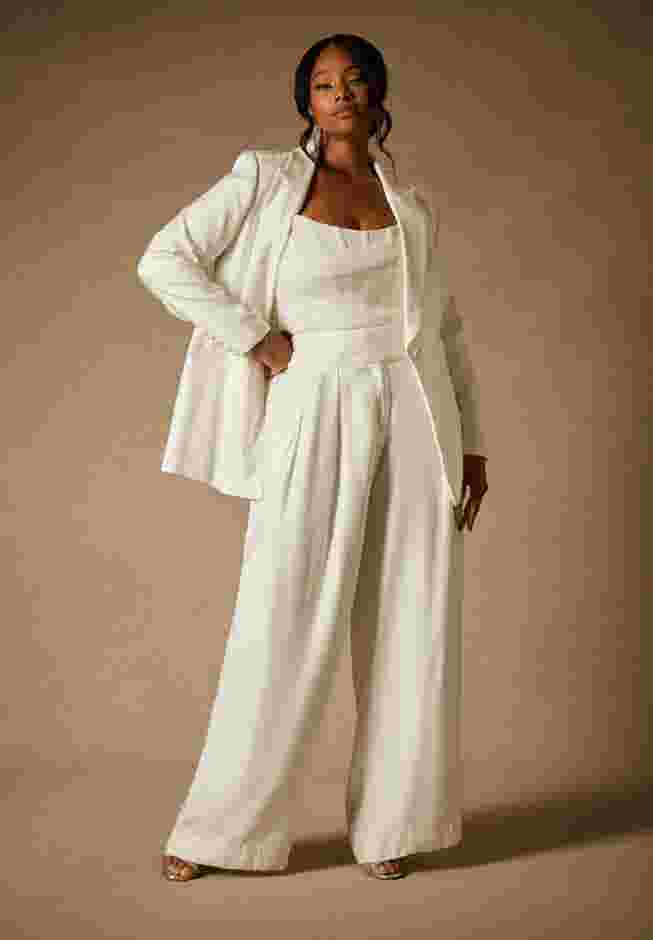 Bridal by ELOQUII Wide Leg Pant image number 0