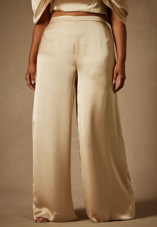 Bridal by ELOQUII Wide Leg Trouser image number 1