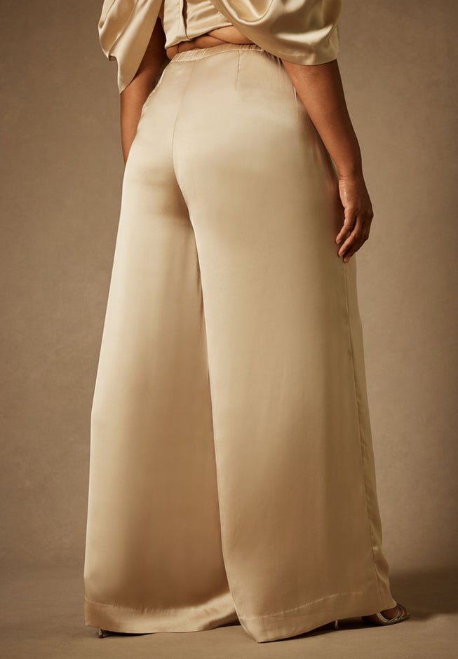 Bridal by ELOQUII Wide Leg Trouser image number 2