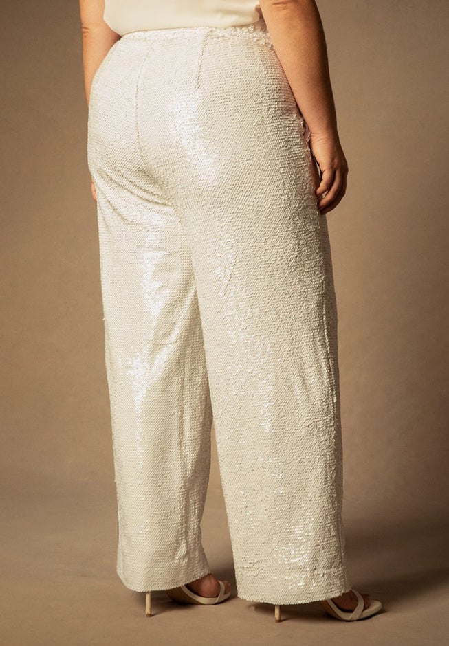 Bridal by ELOQUII Sequin Pant image number 2