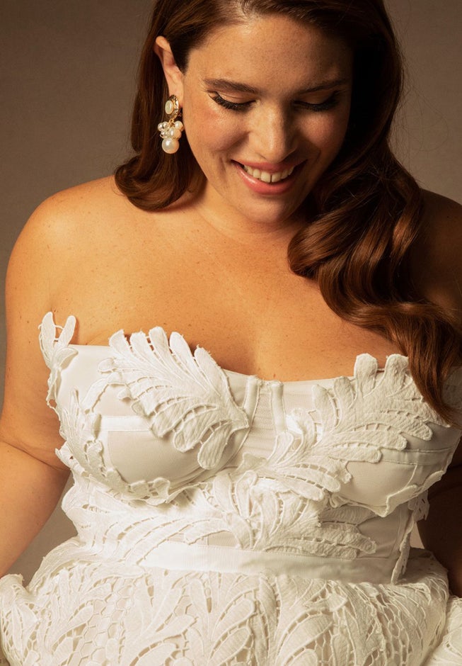 Bridal by ELOQUII Floral Hi-Lo Gown image number 1