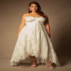 Bridal by ELOQUII Floral Hi-Lo Gown image number null