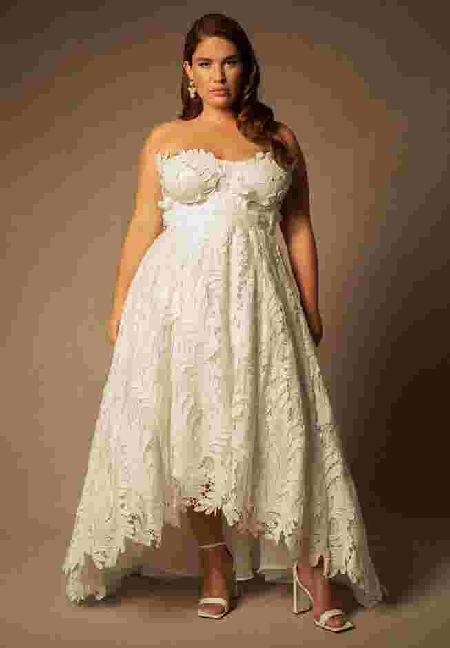 Bridal by ELOQUII Floral Hi-Lo Gown image number 0