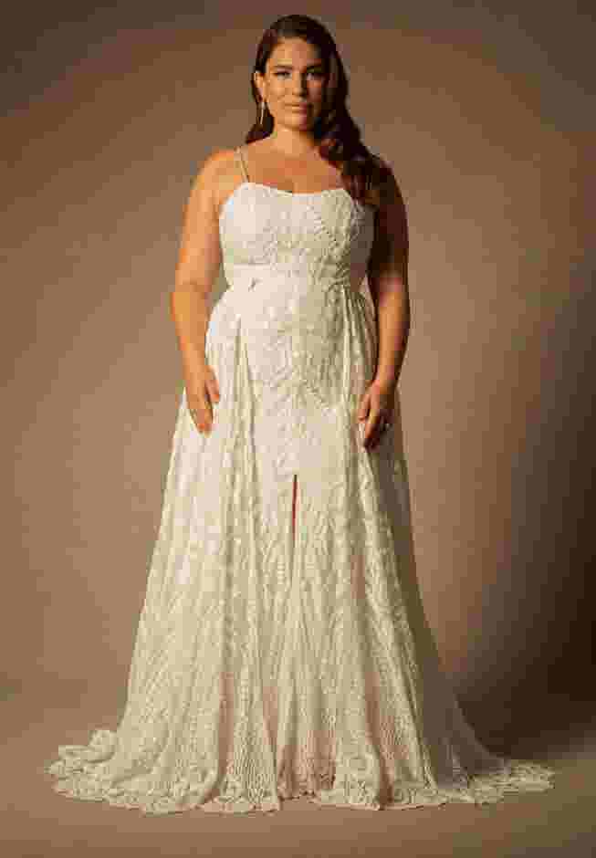 Bridal by ELOQUII Sequin Gown With Detachable Skirt image number 0