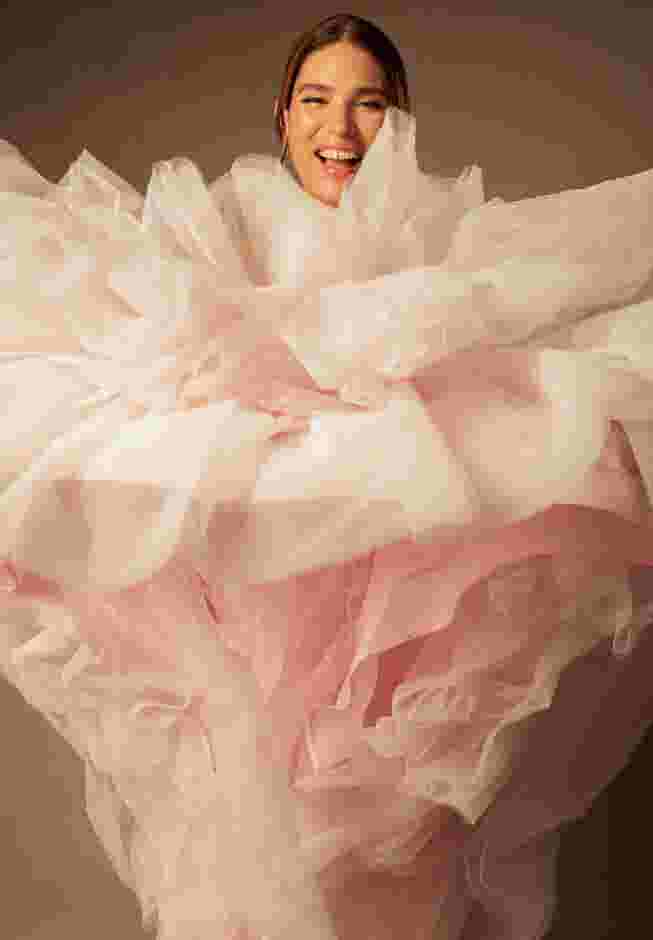 Bridal by ELOQUII Mixed Tulle Gown image number 3