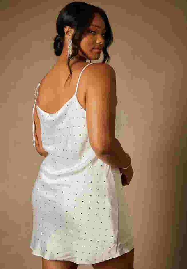 Bridal by ELOQUII Strappy Mini Dress image number 2
