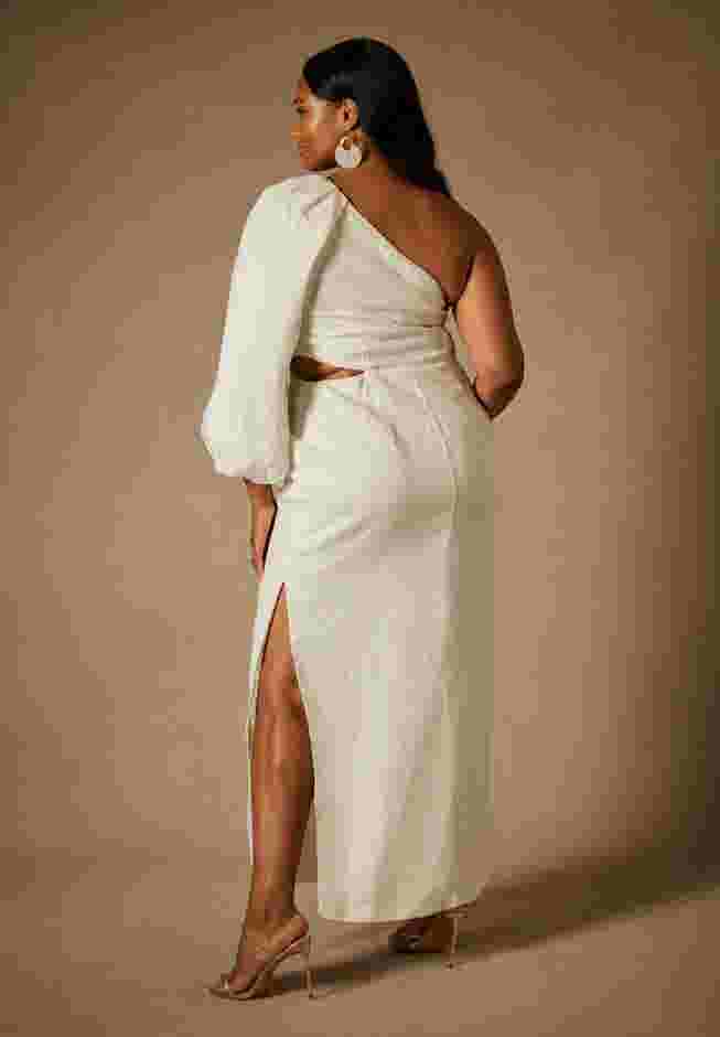 Bridal by ELOQUII One Shoulder Cutout Gown image number 1