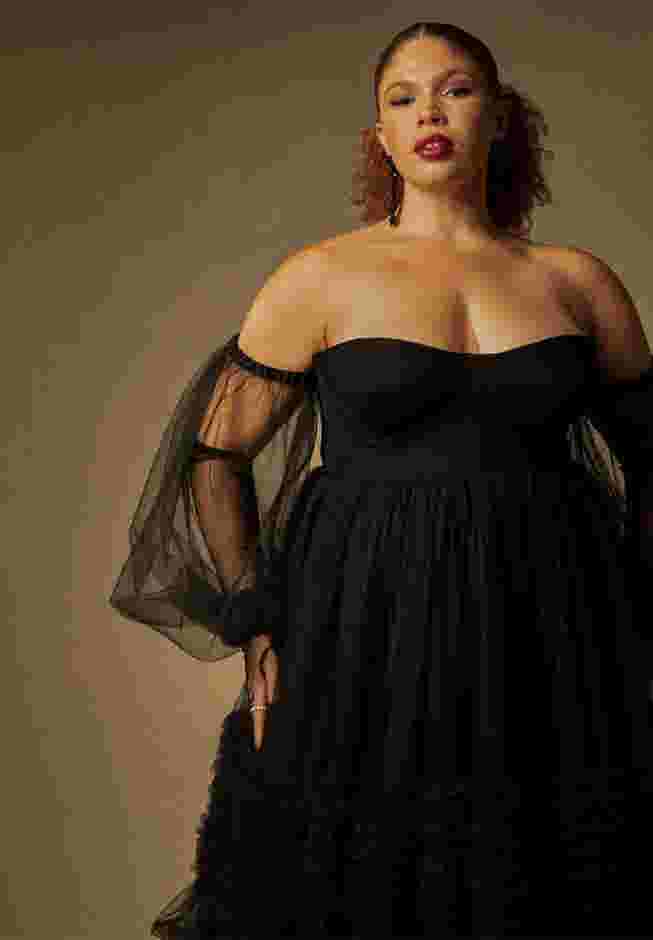 Bridal by ELOQUII Tulle Bustier Ball Gown image number 1