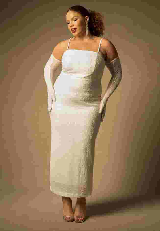 Bridal by ELOQUII Sequin Column Dress image number 0