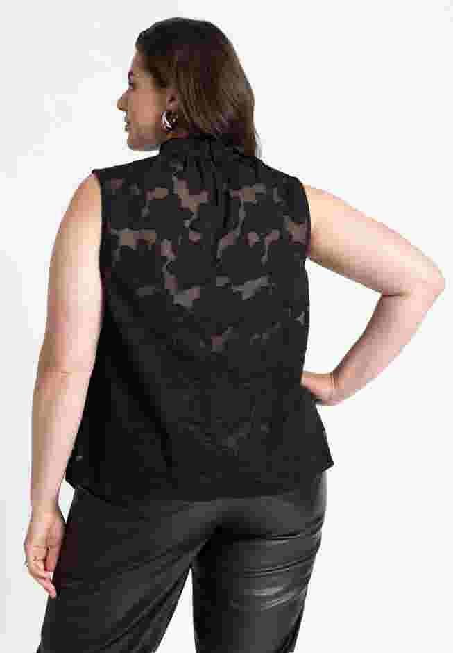 Jacquard Sleeveless Top image number 1
