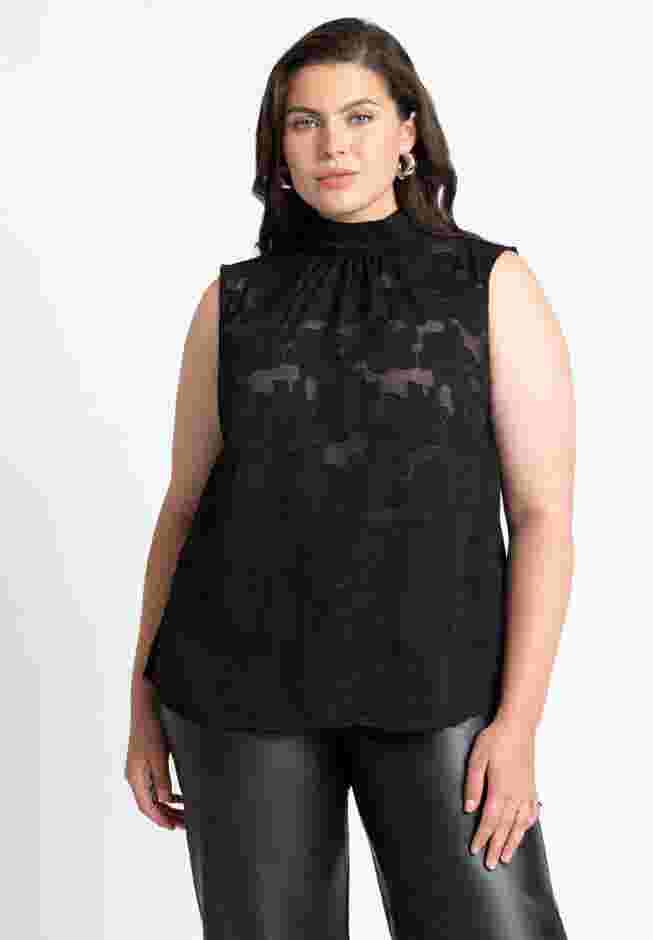 Jacquard Sleeveless Top image number 0