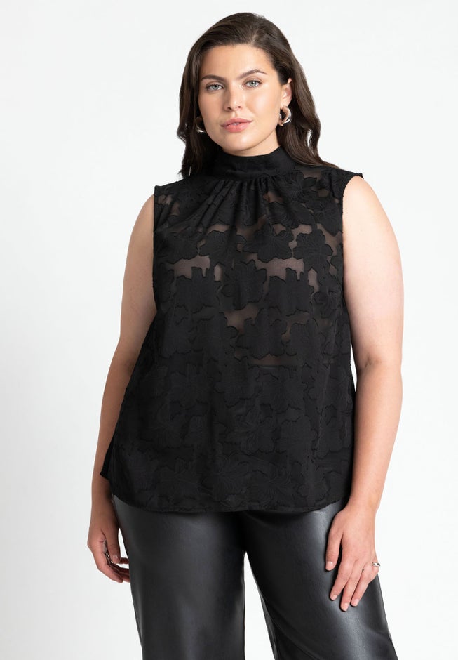 Jacquard Sleeveless Top image number 0
