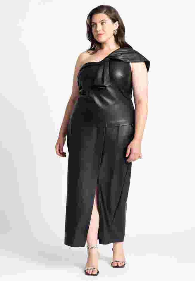Faux Leather Bow Top image number 2