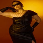 Faux Leather Bow Top image number null