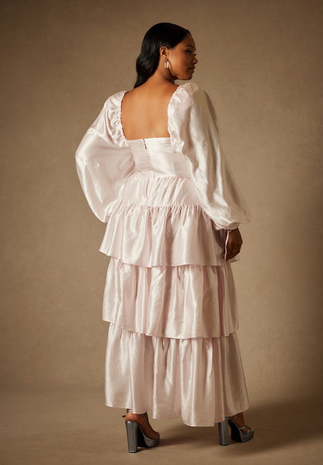 Bridal by ELOQUII Tiered Dress image number 2