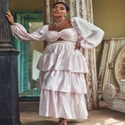 Bridal by ELOQUII Tiered Dress image number null