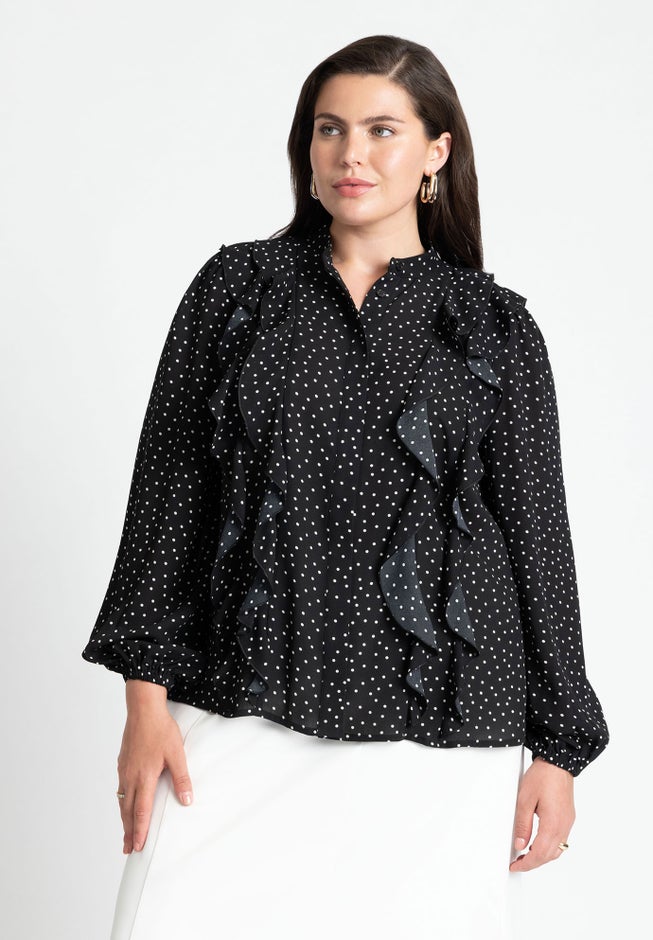 Ruffle Detail Blouse image number null