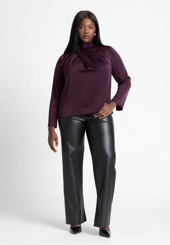 High Neck Drape Top image number null