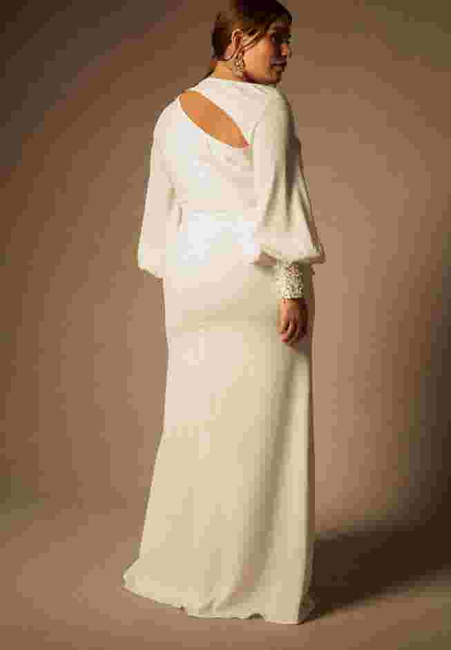Bridal by ELOQUII Pearl Cuff Gown image number 2
