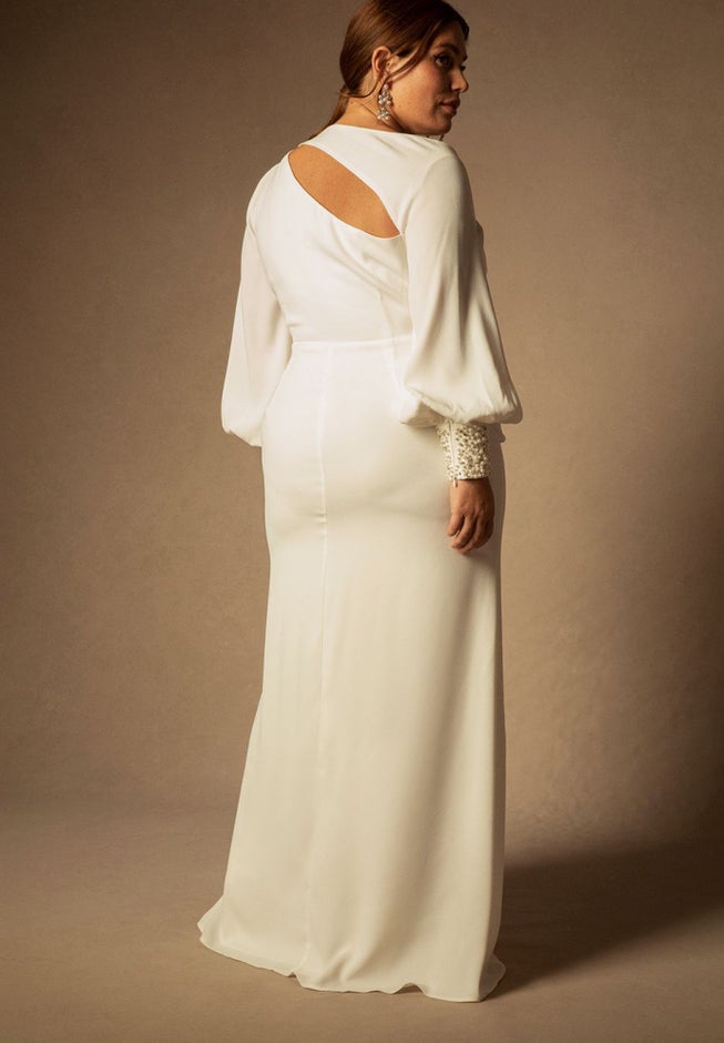 Bridal by ELOQUII Pearl Cuff Gown image number 2