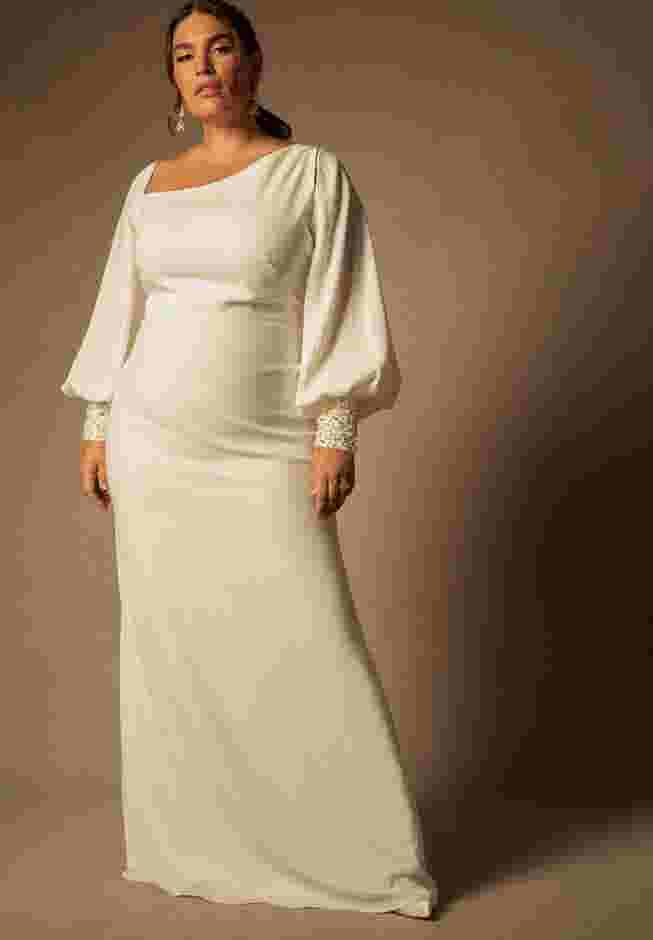 Bridal by ELOQUII Pearl Cuff Gown image number 0