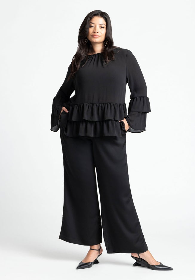 Tiered Ruffle Top image number null