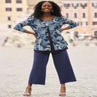 Everyday Stretch Knit Wide Leg Crop Pant image number null