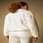 Bridal by ELOQUII Faux Fur Jacket image number null
