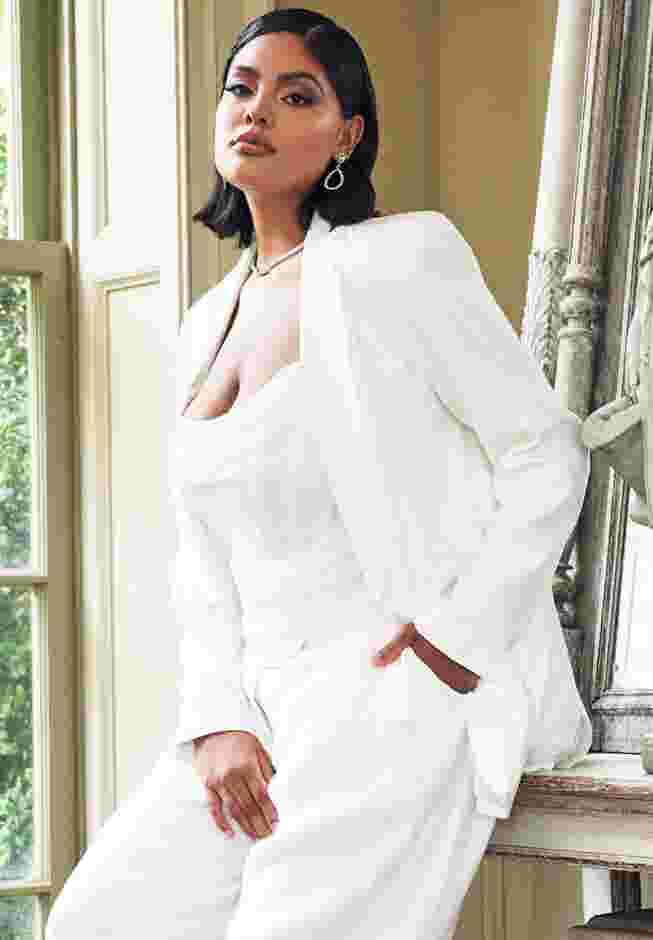 Bridal by ELOQUII One Button Blazer image number 3