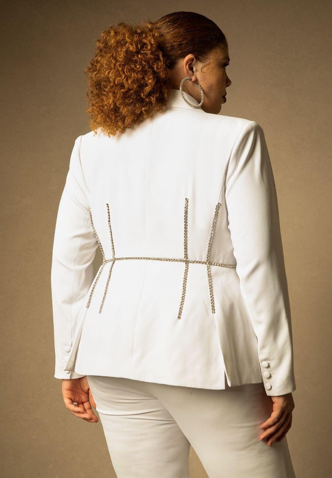 Bridal by ELOQUII Embellished Blazer image number 1