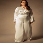 Bridal by ELOQUII Flare Sleeve Jumpsuit image number null