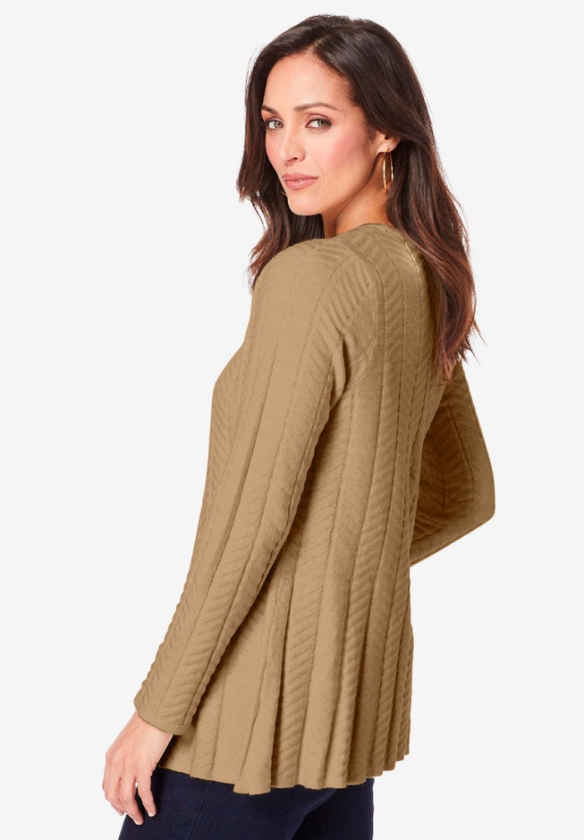 Chevron Fit & Flare Sweater image number 2