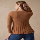 Chevron Fit & Flare Sweater image number null