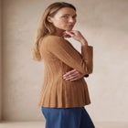 Chevron Fit & Flare Sweater image number null