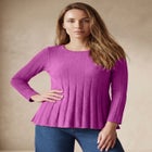 Chevron Fit & Flare Sweater image number null