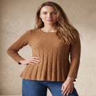 Chevron Fit & Flare Sweater image number null