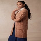 Cable Duster Sweater image number null
