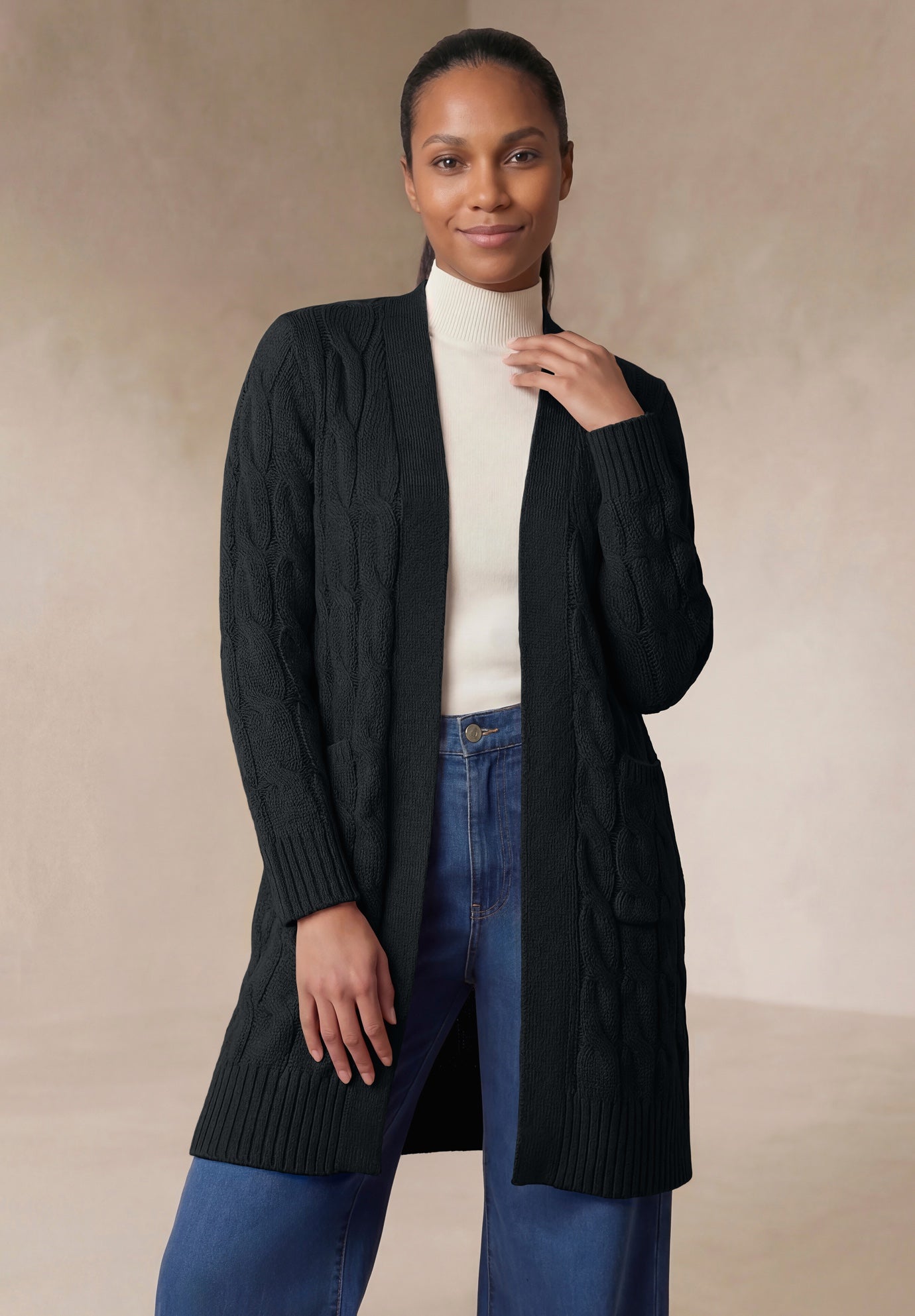 Cable Duster Sweater image number 0