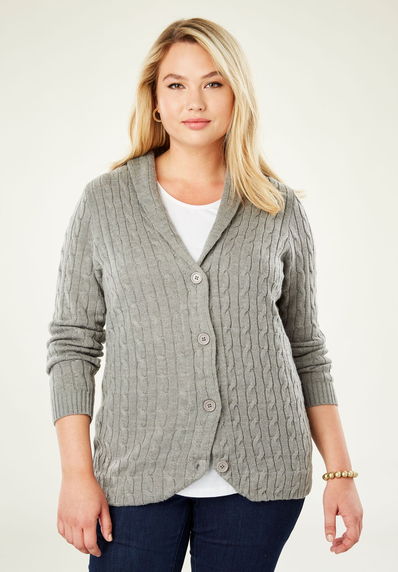 Cable Blazer Sweater image number 4