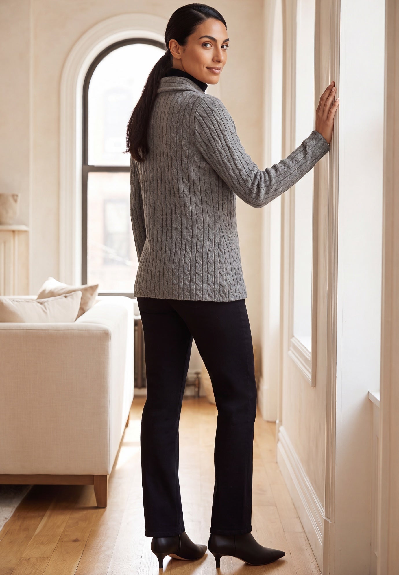 Cable Blazer Sweater image number 1