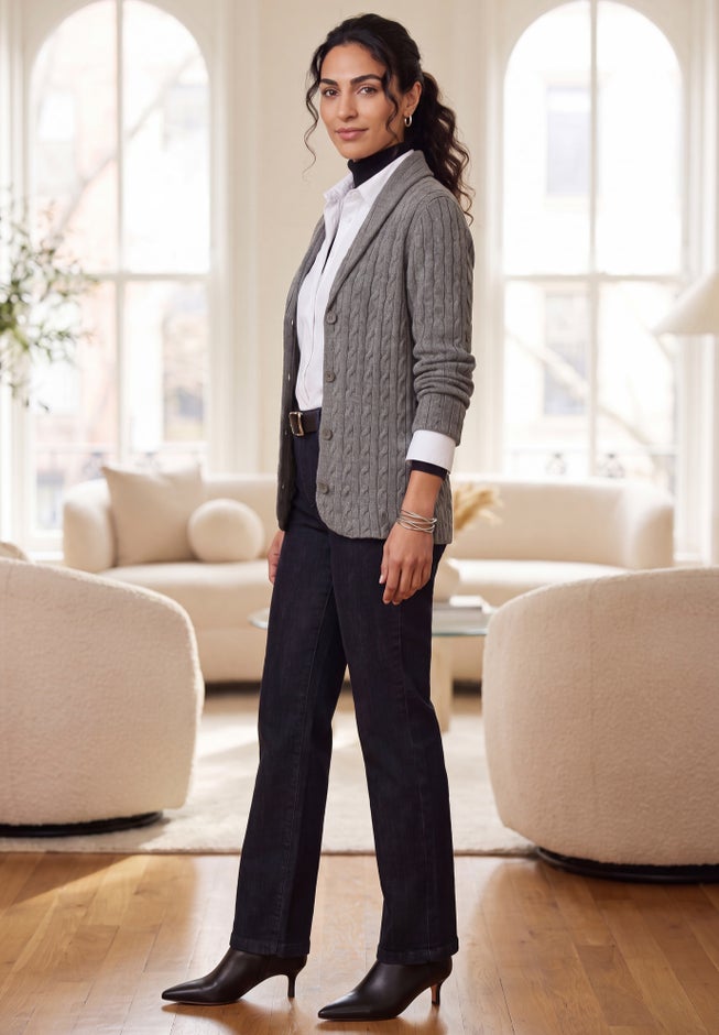 Cable Blazer Sweater image number 2